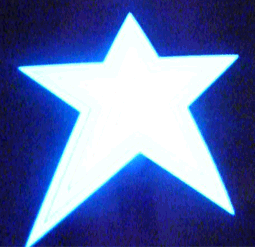 sound activated animated EL Panel STAR